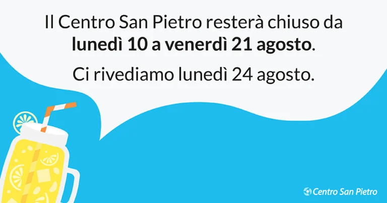 chiusura agosto centro san pietro de felice